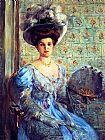 Countess Canvas Paintings - Portrait of Eleonore von Wilke, Countess Finkh